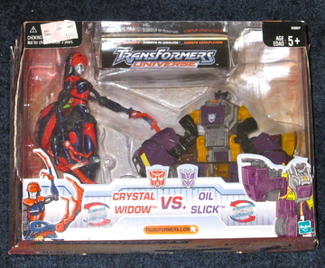 Transformers Crystal Widow vs. Oil Slick Universe