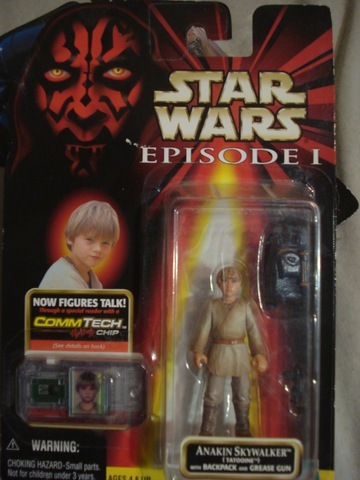 Star Wars Anakin Skywalker with Backpack and Grease Gun Episode I - The Phantom Menace