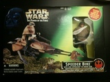 Star Wars Speeder Bike with Luke Skywalker in Endor Gear Power of the Force (POTF2) (1995)