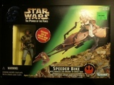 Star Wars Speeder Bike with Princess Leia in Endor Gear Power of the Force (POTF2) (1995)