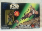 Star Wars Speeder Bike with Princess Leia in Endor Gear Power of the Force (POTF2) (1995)