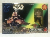 Star Wars Speeder Bike with Luke Skywalker in Endor Gear Power of the Force (POTF2) (1995)