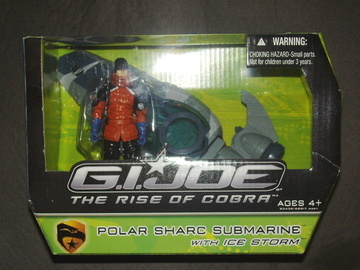 G.I. Joe Polar Sharc Submarine with Ice Storm Figure Rise of Cobra