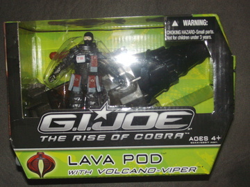 G.I. Joe Lava Pod with Volcano Viper Figure Rise of Cobra