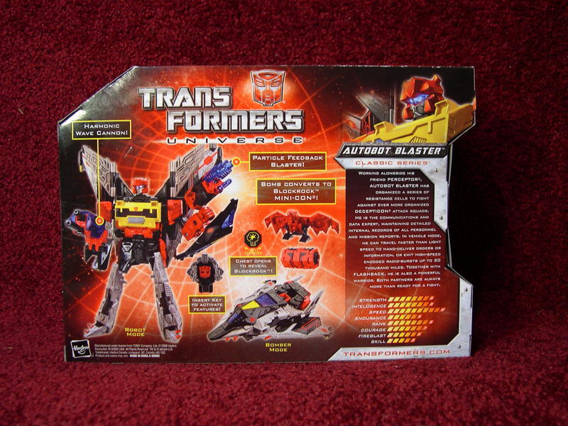 Transformers Autobot Blaster Classics Series
