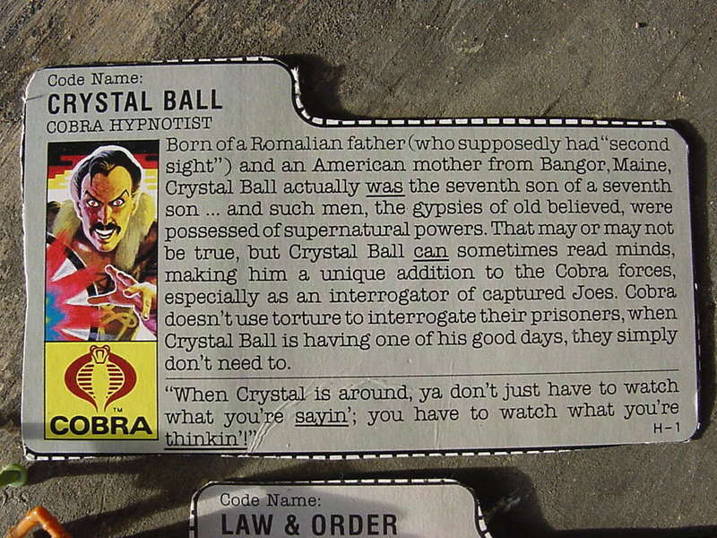 G.I. Joe Crystal Ball Classic Collection