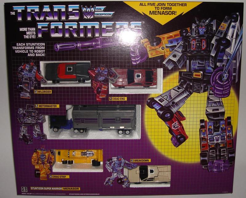 Transformers Menasor Generation 1