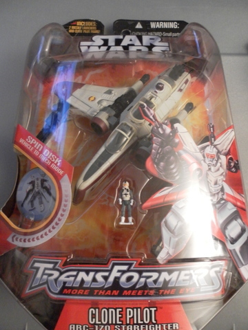 Transformers Clone Pilot - ARC-170 Starfighter (White) Star Wars Transformers