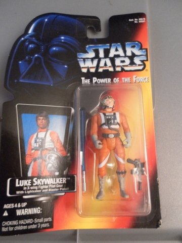 Star Wars Luke Skywalker in X-wing Fighter Pilot Gear Power of the Force (POTF2) (1995)