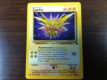 Pokemon Zapdos First Generation