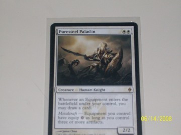 Magic The Gathering Puresteel Paladin Scars of Mirrodin