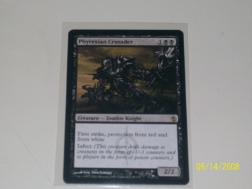 Magic The Gathering Phyrexian Crusader Scars of Mirrodin