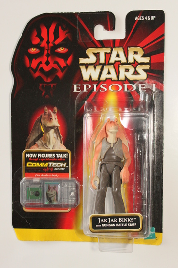 Star Wars Jar Jar Binks with Gungan Battle Staff Episode I - The Phantom Menace
