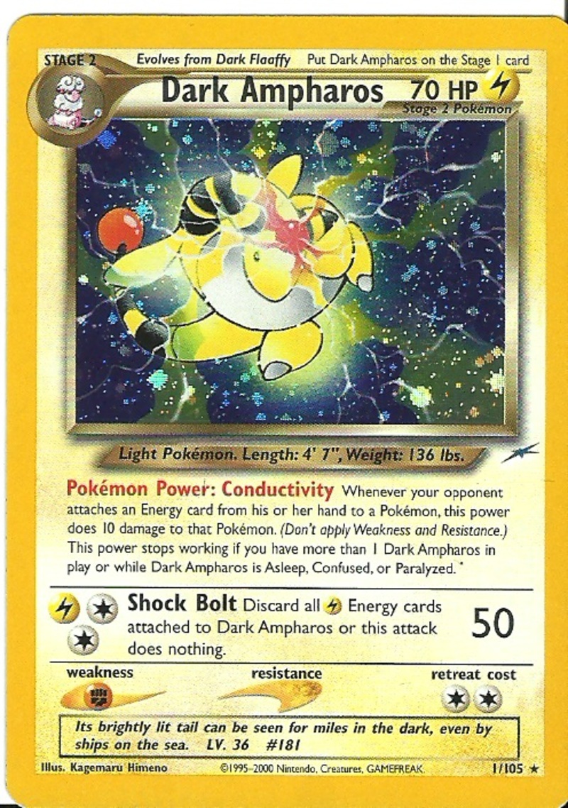 Pokemon Dark Ampharos Second Generation