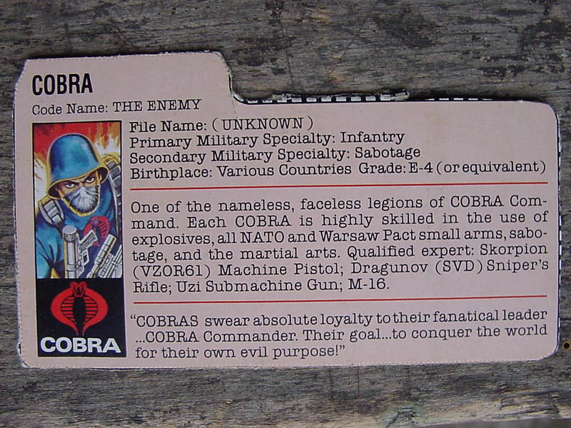 G.I. Joe Cobra Soldier Classic Collection